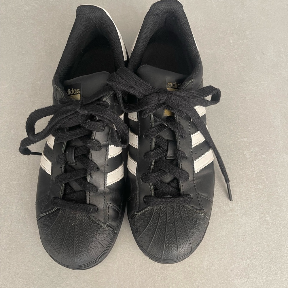 Adidas Classic Black Sneakers with White Stripes